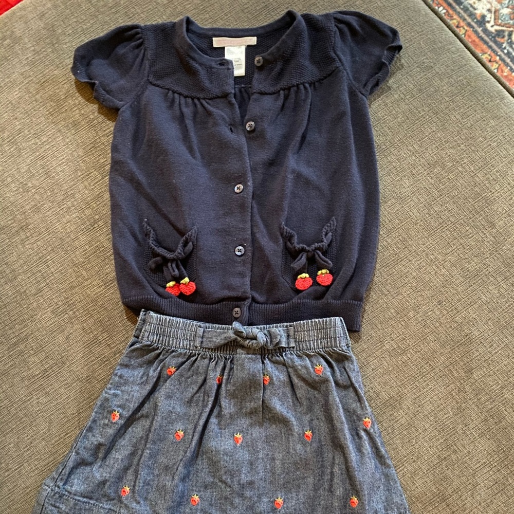 Janie and Jack sweater and skirt